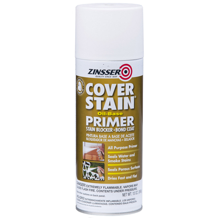 ZINSSER 13 Oz White Cover-Stain Oil-Based Stain Block Primer 03608